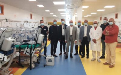 Covid-19: il gruppo Di Carlo dona speciali barelle ad alto biocontenimento all’Ospedale covid di Pescara
